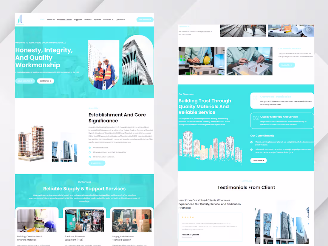 Cover image for Built a business website for