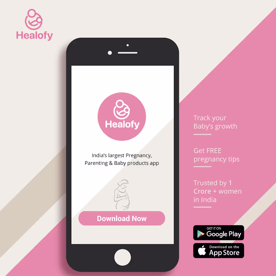 Cover image for Facebook add for pregnancy application