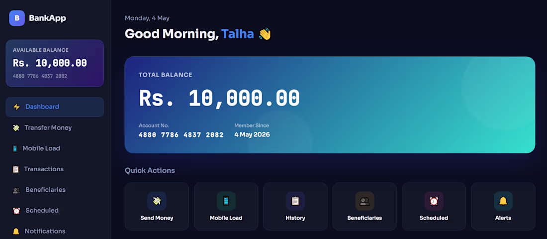 Cover image for BankApp is a modern full-stack