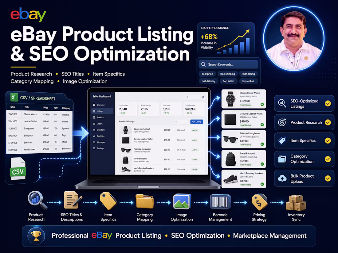 Cover image for eBay Product Listing & SEO Optimization