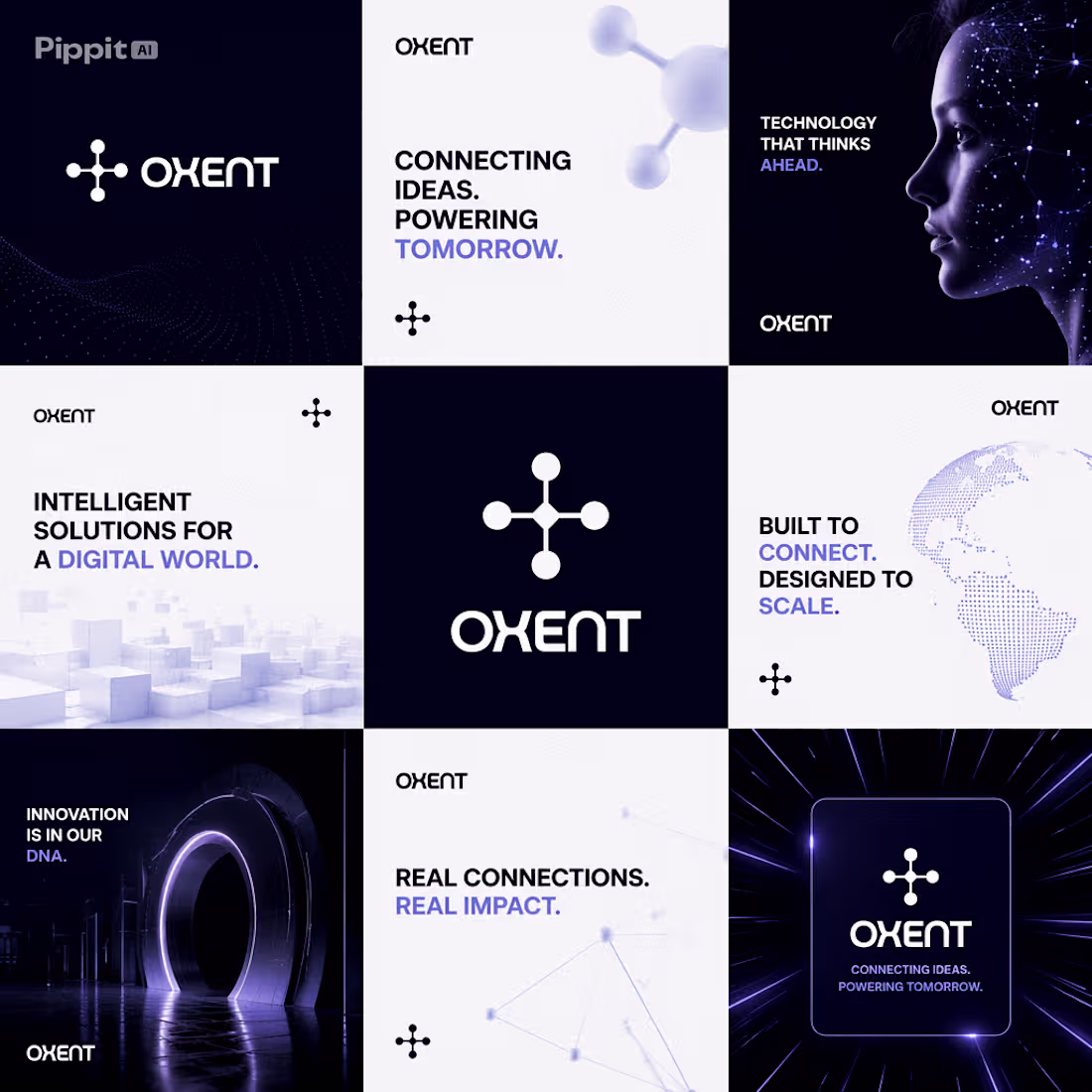 Cover image for OXENT — Tech Logo Design