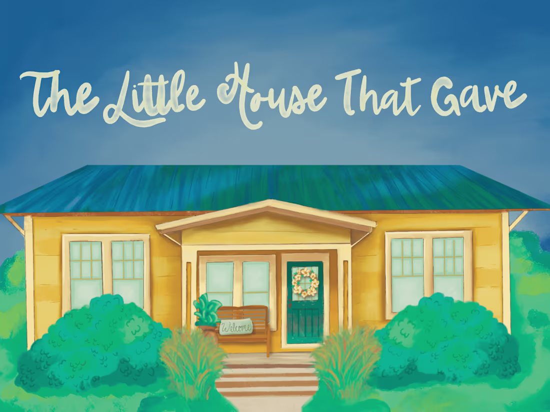 Cover image for Children's Book Illustration - The Little House That Gave