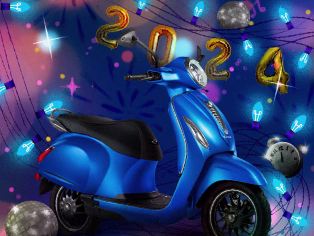 Cover image for Illustration: Bajaj Chetak | New Year 2024