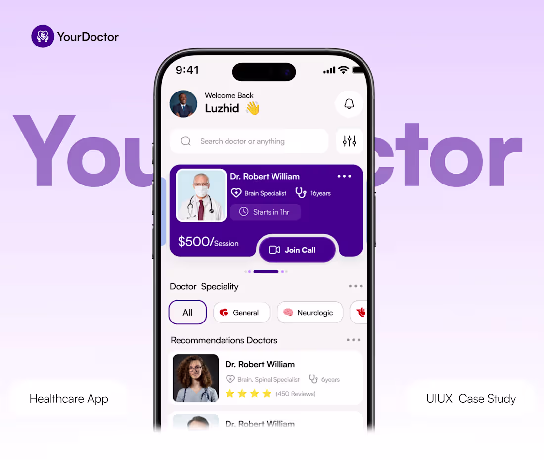 Cover image for Explore the Ultimate UX Case Study for 'Your Doctor' App