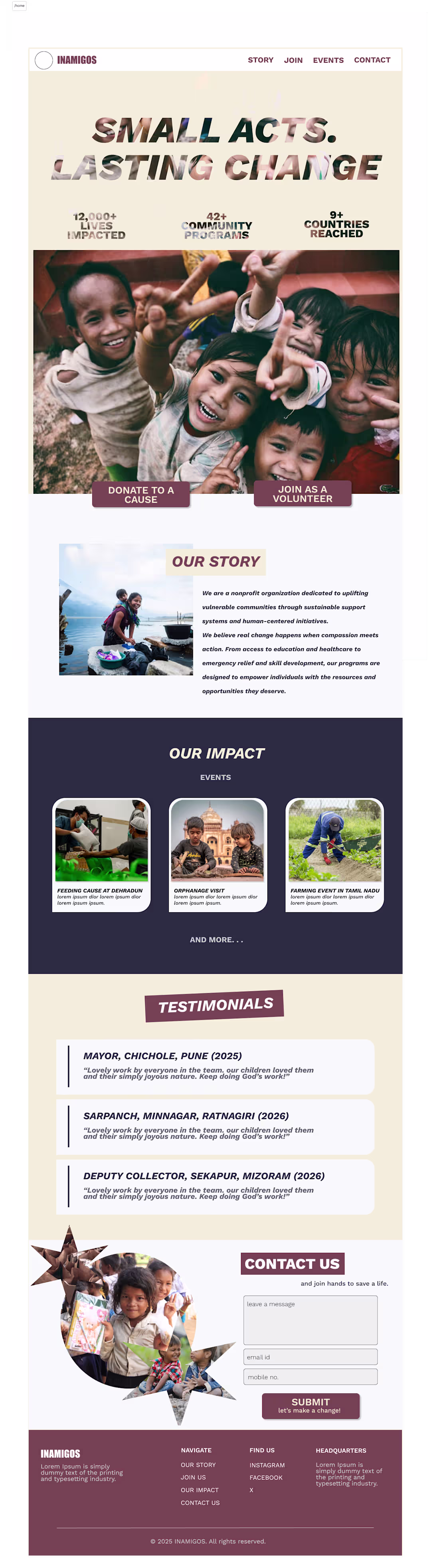 Cover image for MOCK NGO WEBSITE