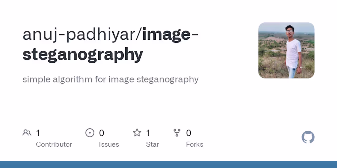 Cover image for ImageSteganography
