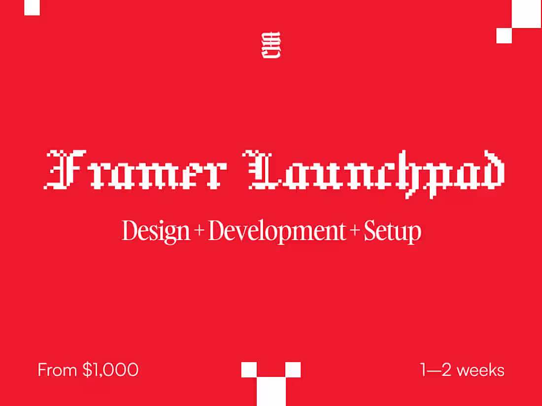 Cover image for Framer Website Design & Development — Launchpad