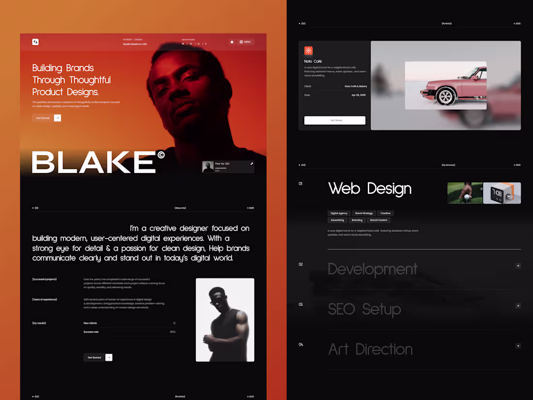 Cover image for Porten - Portfolio & Agency Webflow Website