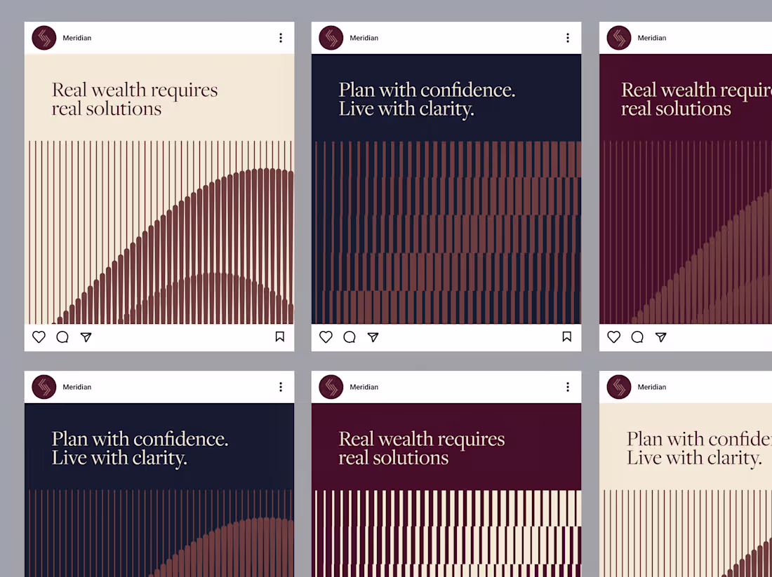 Cover image for Meridian Financial Planning | Brand Identity Design