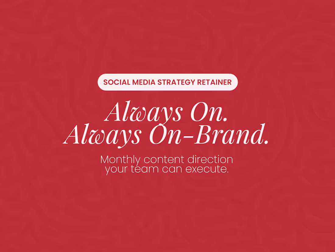 Cover image for Social Media Retainer