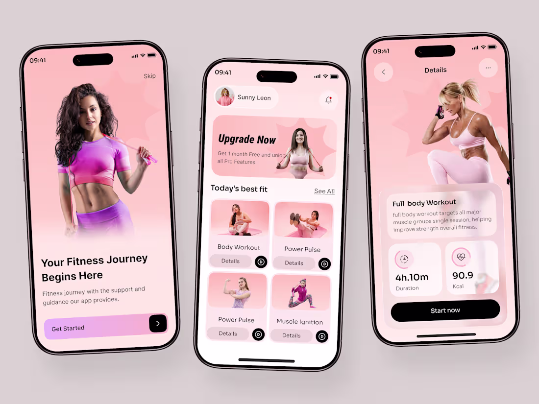 Cover image for Fitness App Design Concept