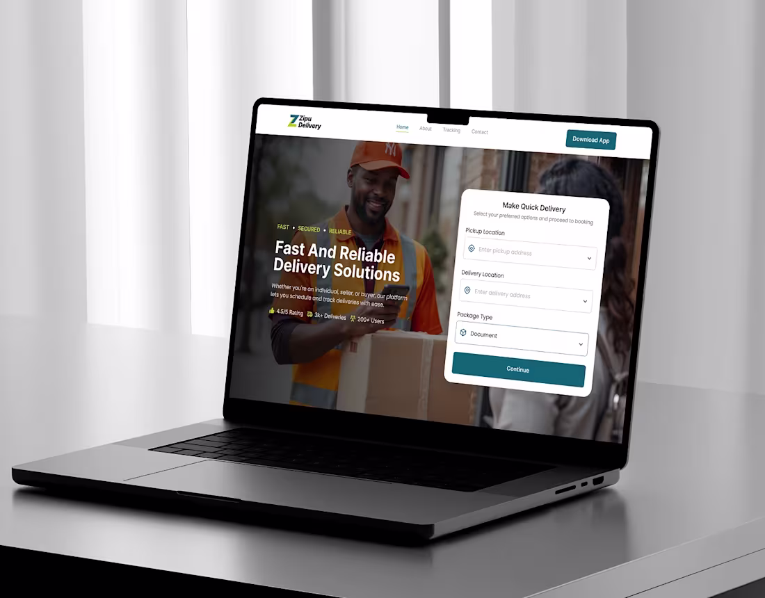 Cover image for Zipu Delivery | UX/UI Case Study