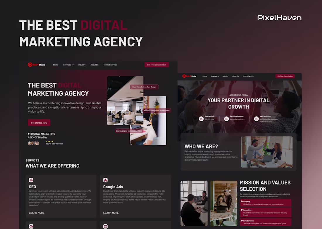 Cover image for Daltmedia Web development and UI/UX Design
