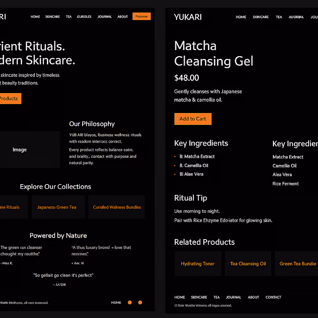Cover image for SkinCare Website Design