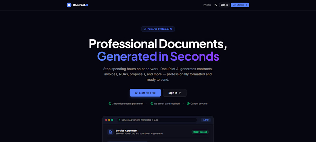 Cover image for Transform Your Document Creation with AI-Driven DocuPilot
