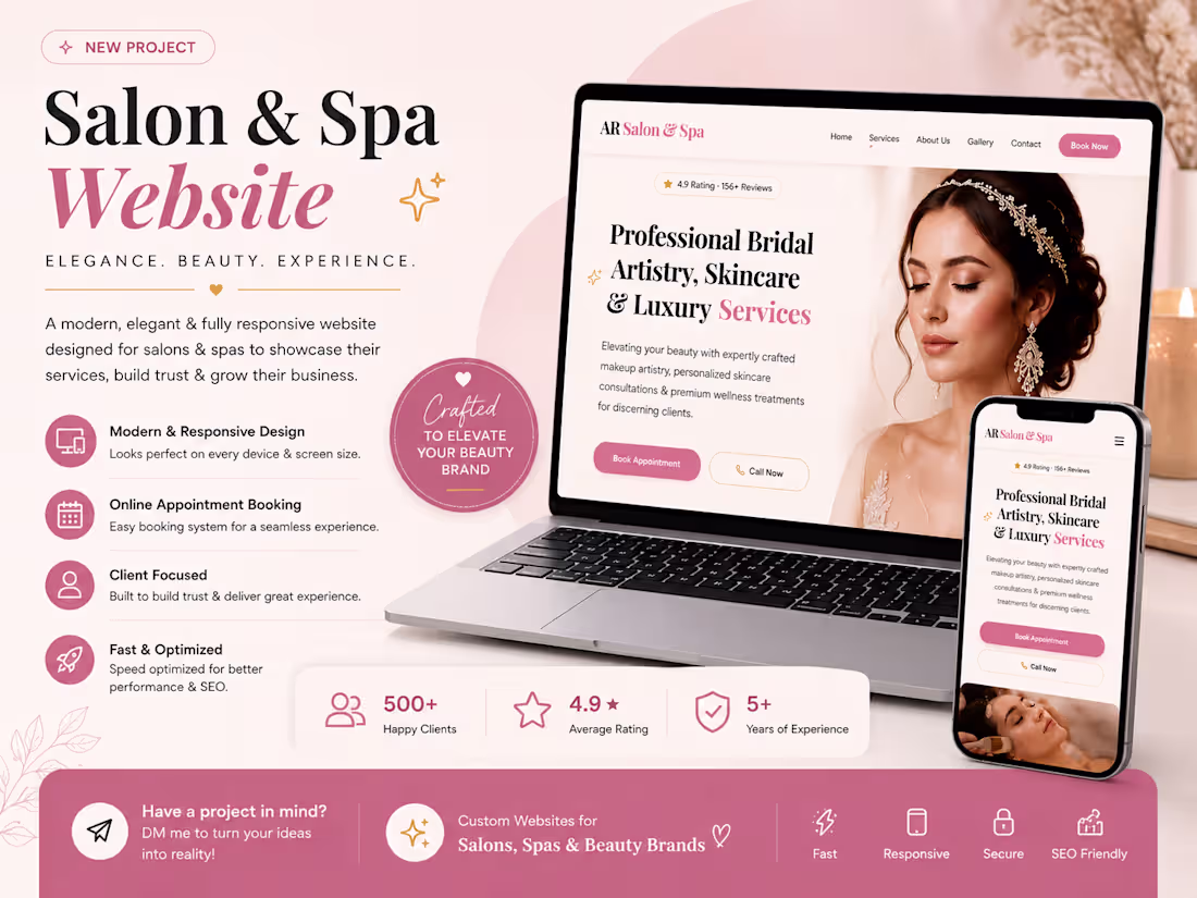 Cover image for Project Title
Salon & Spa Website