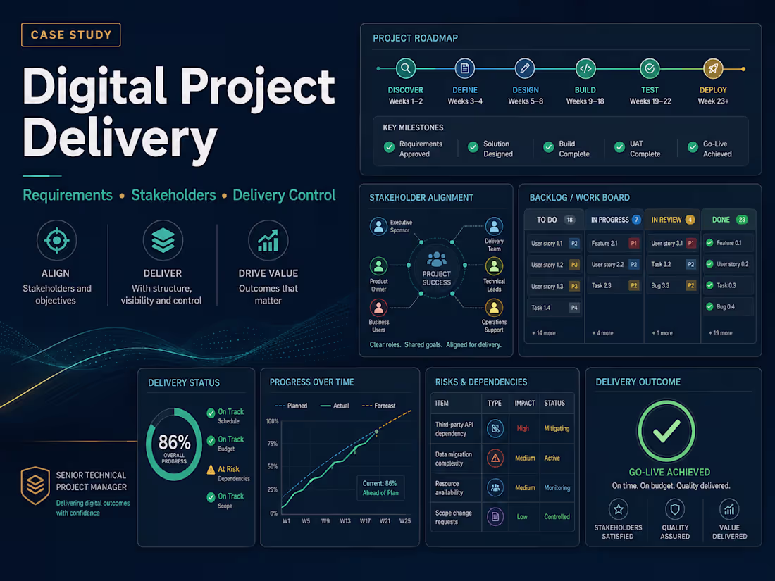 Cover image for Digital Project Delivery & Stakeholder Coordination