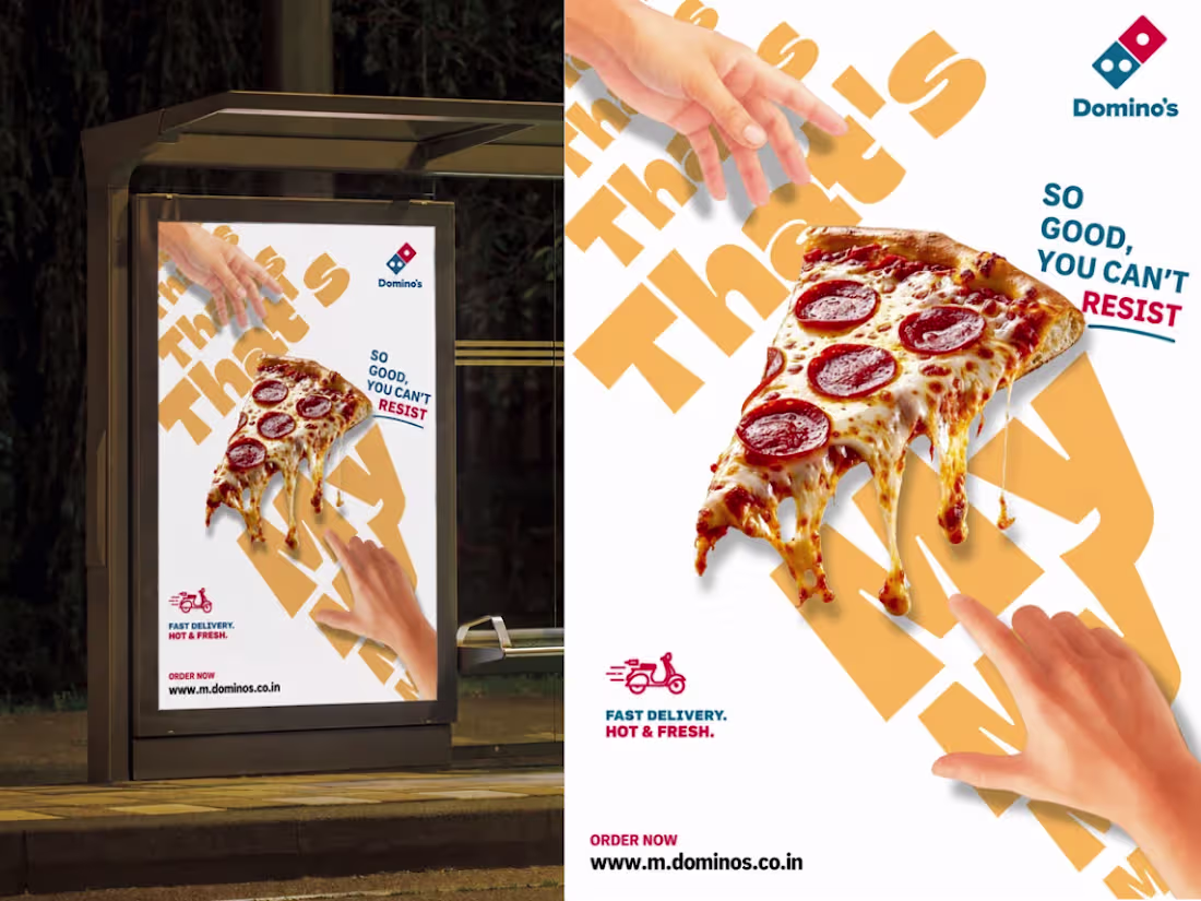 Cover image for Domino's poster design 