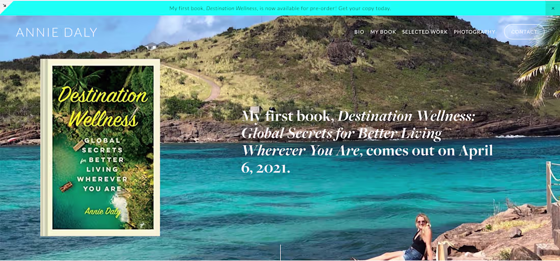 Cover image for Squarespace Re-Design to launch author's first book