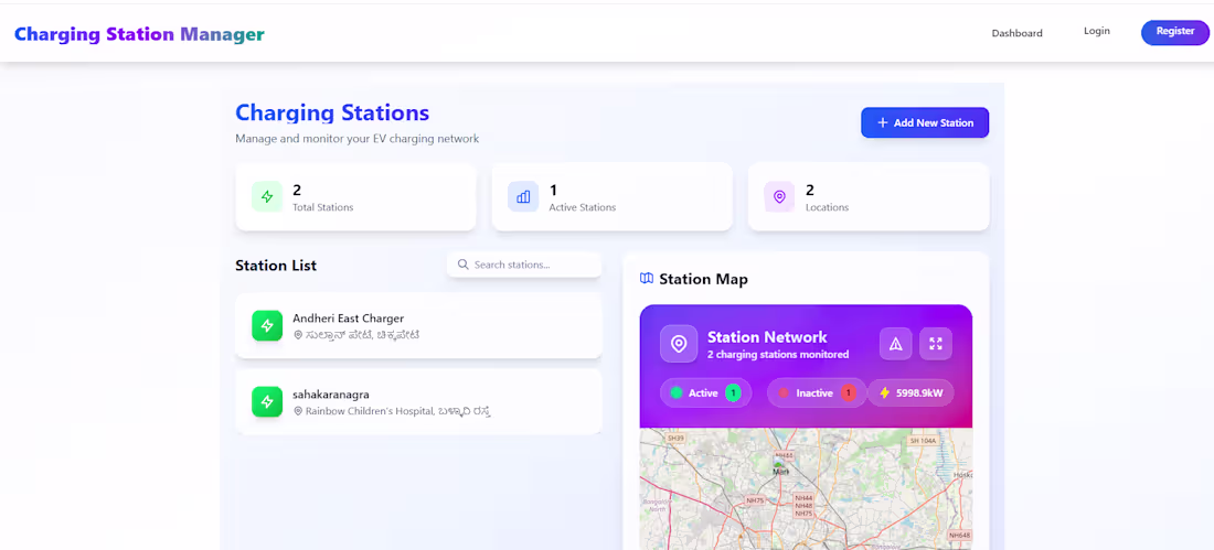 Cover image for Charging Station App