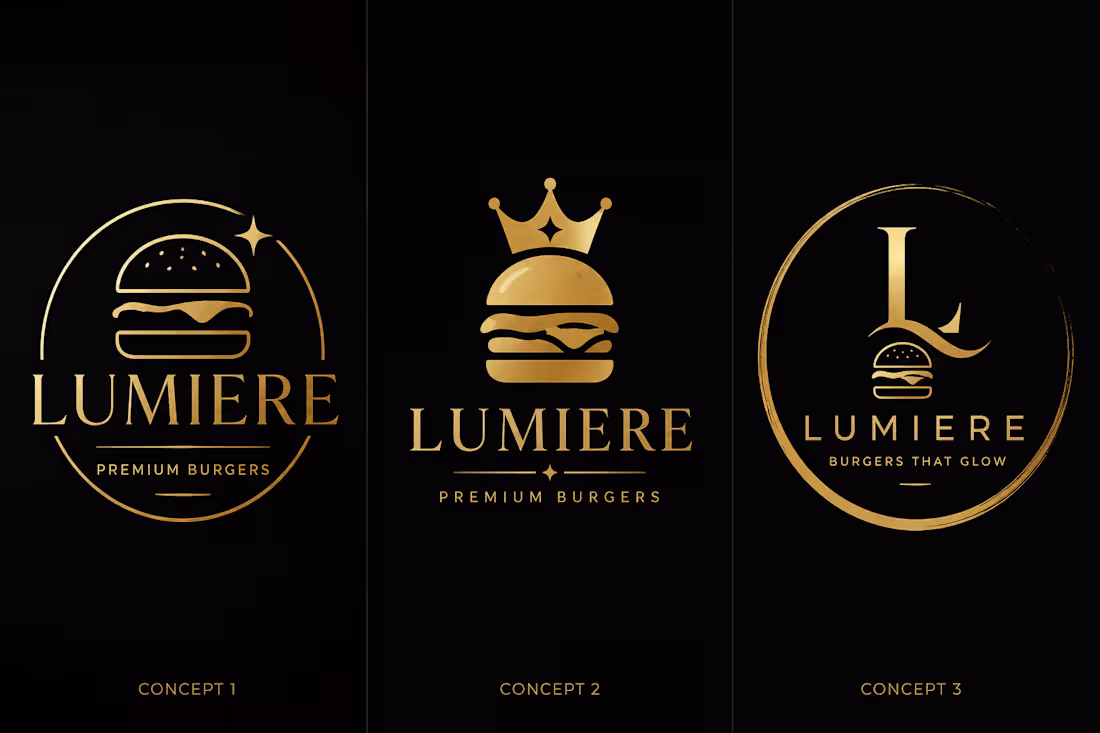 Cover image for Luxury Golden Food & Burger Logo Design