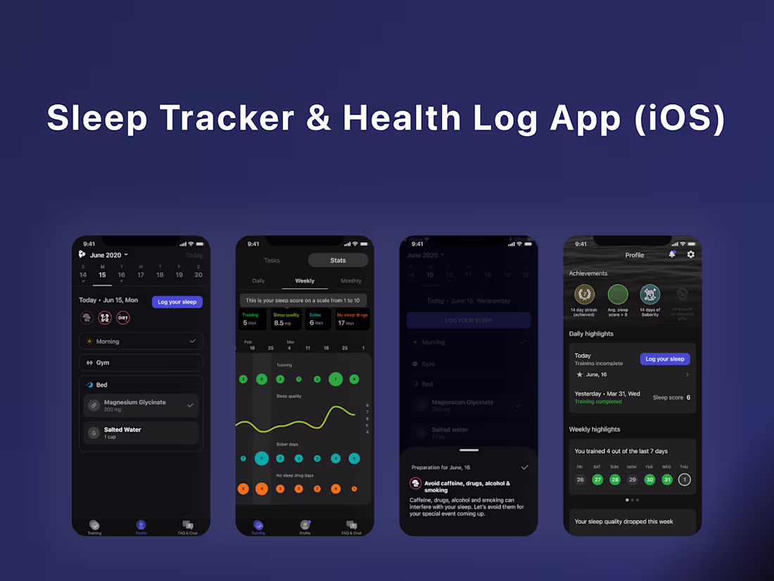 Cover image for Sleep Tracker & Health Log