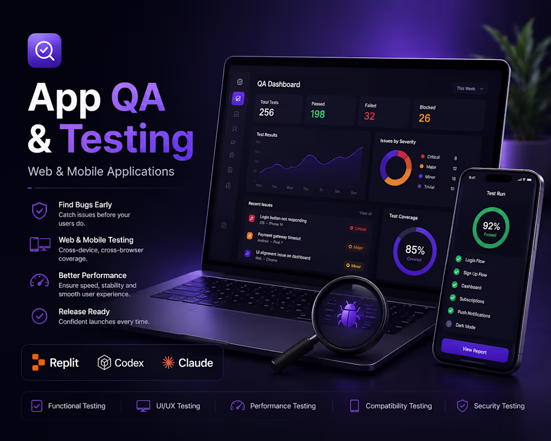 Cover image for App QA & Testing Service