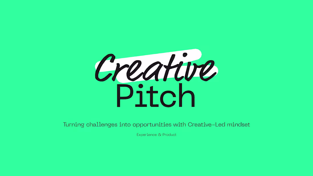 Cover image for Creative Pitch
