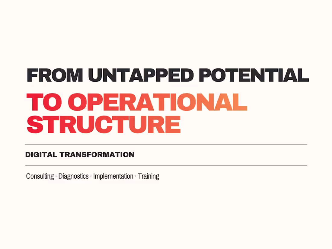 Cover image for From untapped potential to operational structure 