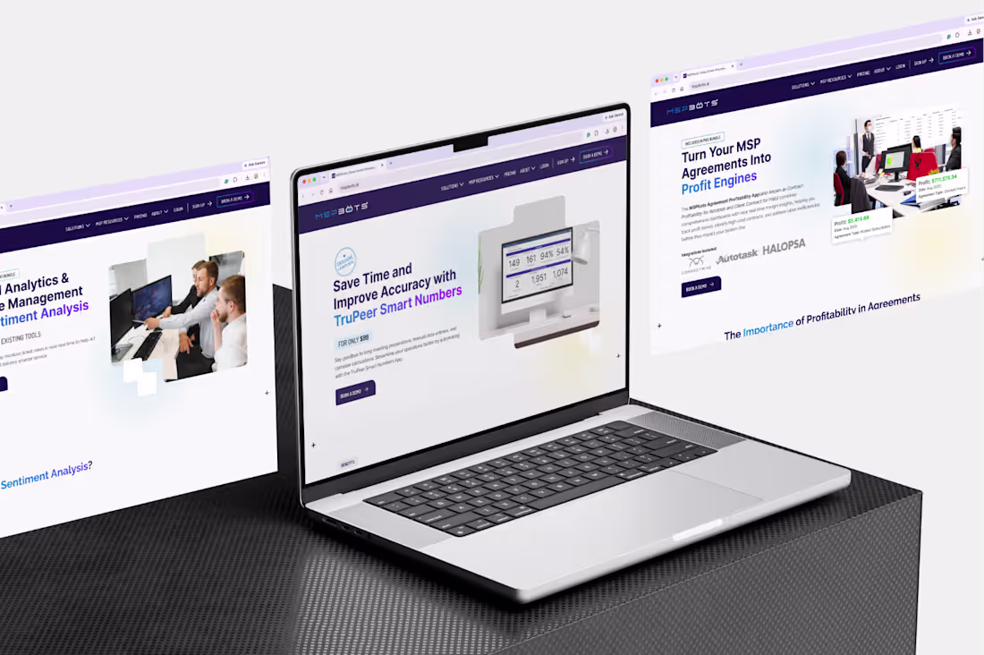 Cover image for MSPbots Product Launch Webpage Designs