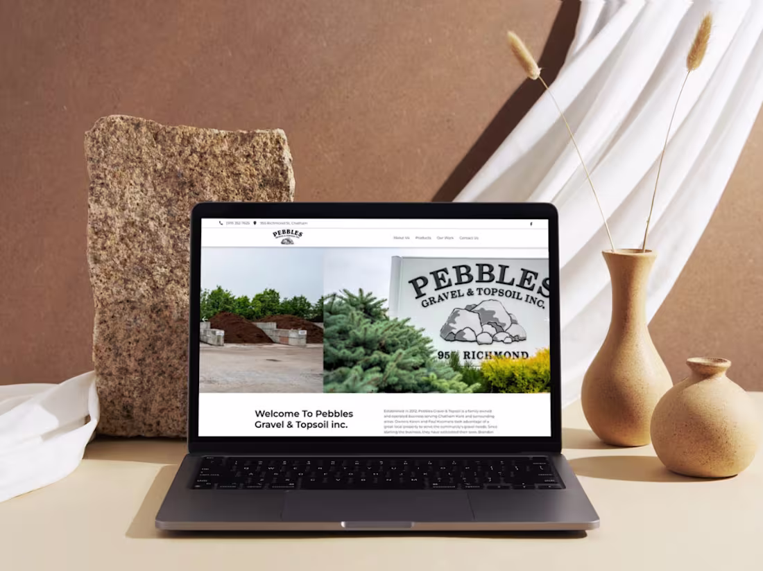 Cover image for Pebbles Gravel Online Presence Revamp