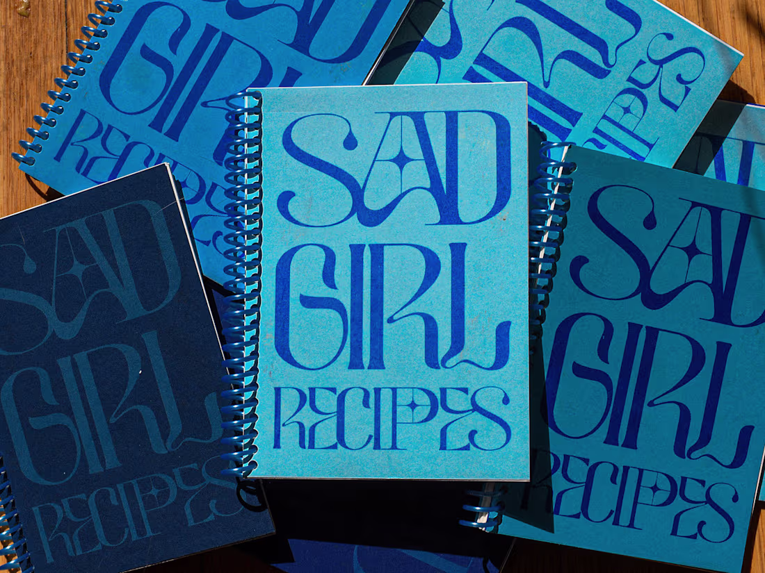 Cover image for Sad Girl Recipes | Book and Print Design