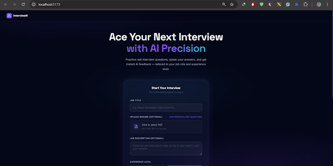 Cover image for Built an interactive technical interview