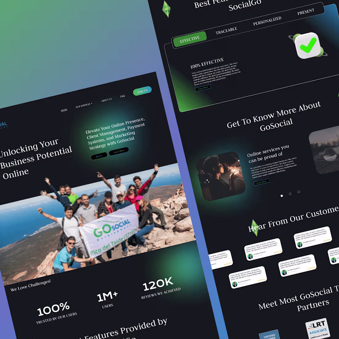 Cover image for GoSocial Redesign :: Behance