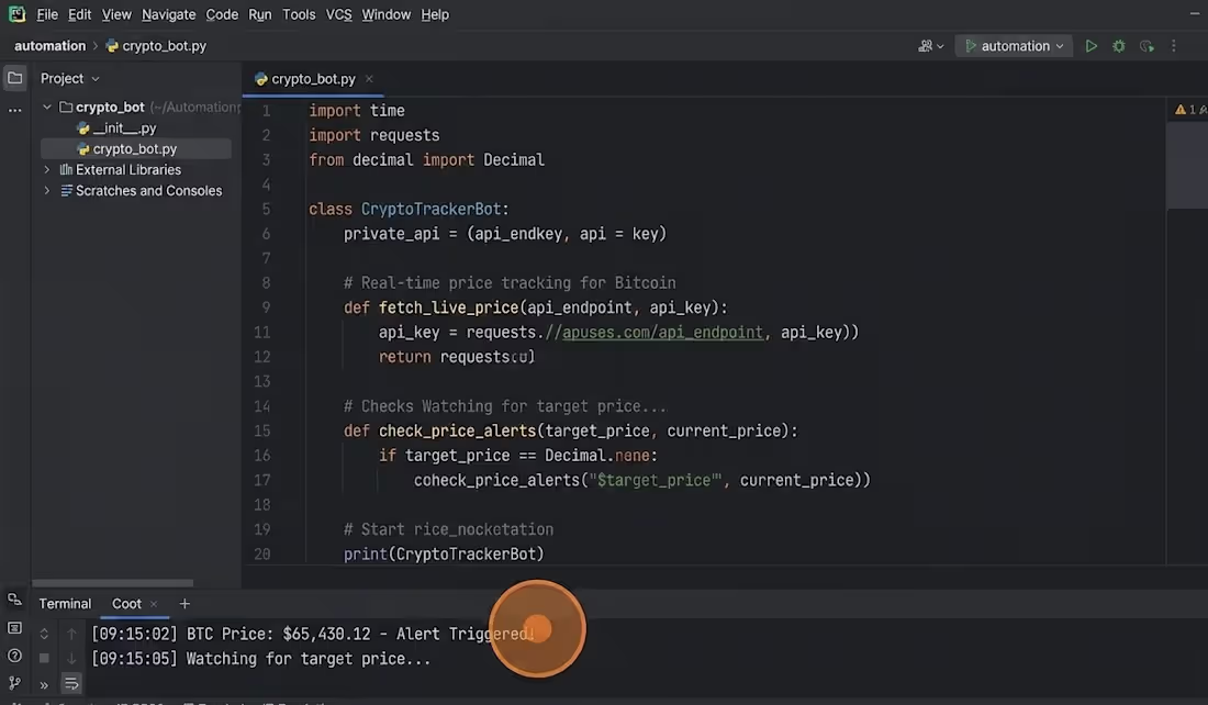 Cover image for Developed a specialized Python bot