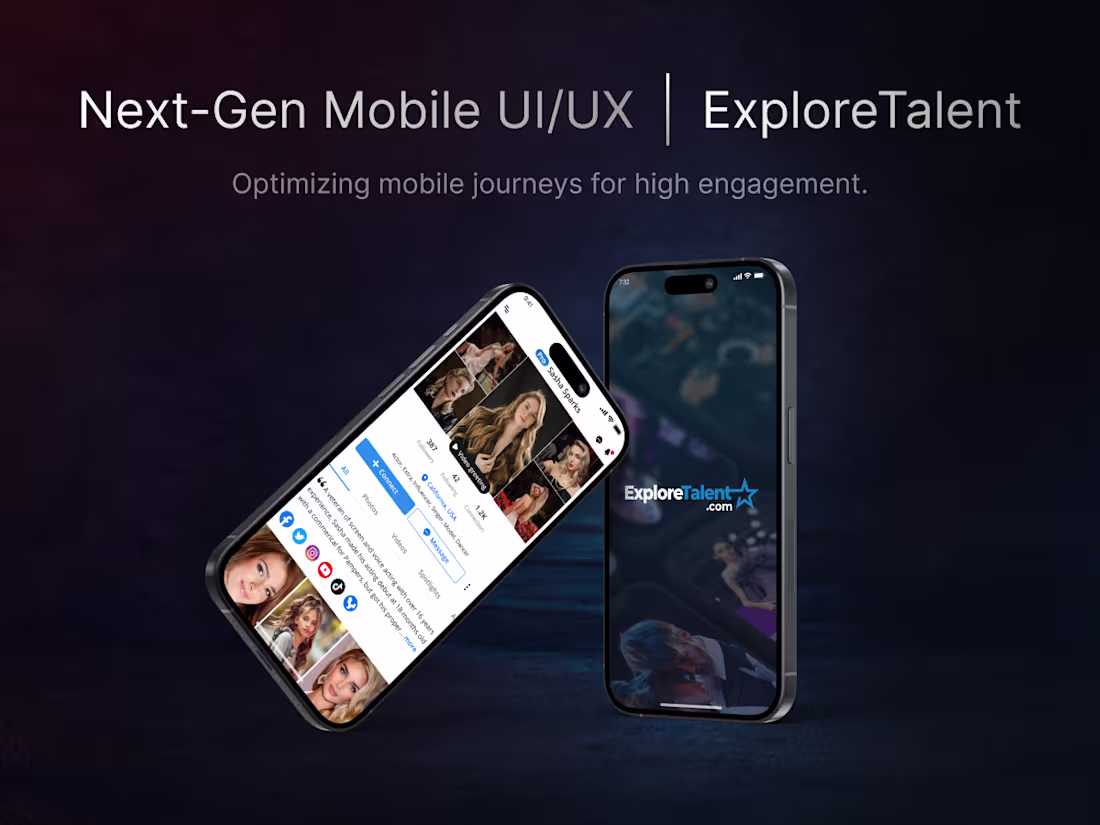 Cover image for Lead UI/UX Design for ExploreTalent Mobile App