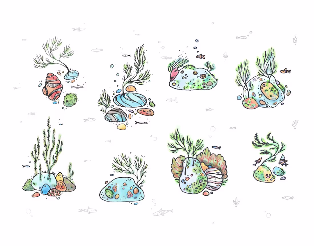 Cover image for Marine Tattoo Sketches 🌊✨ A collection of tattoo designs in...