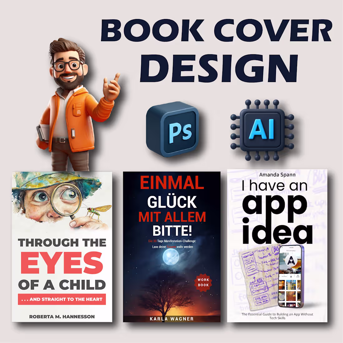 Cover image for e book cover design
