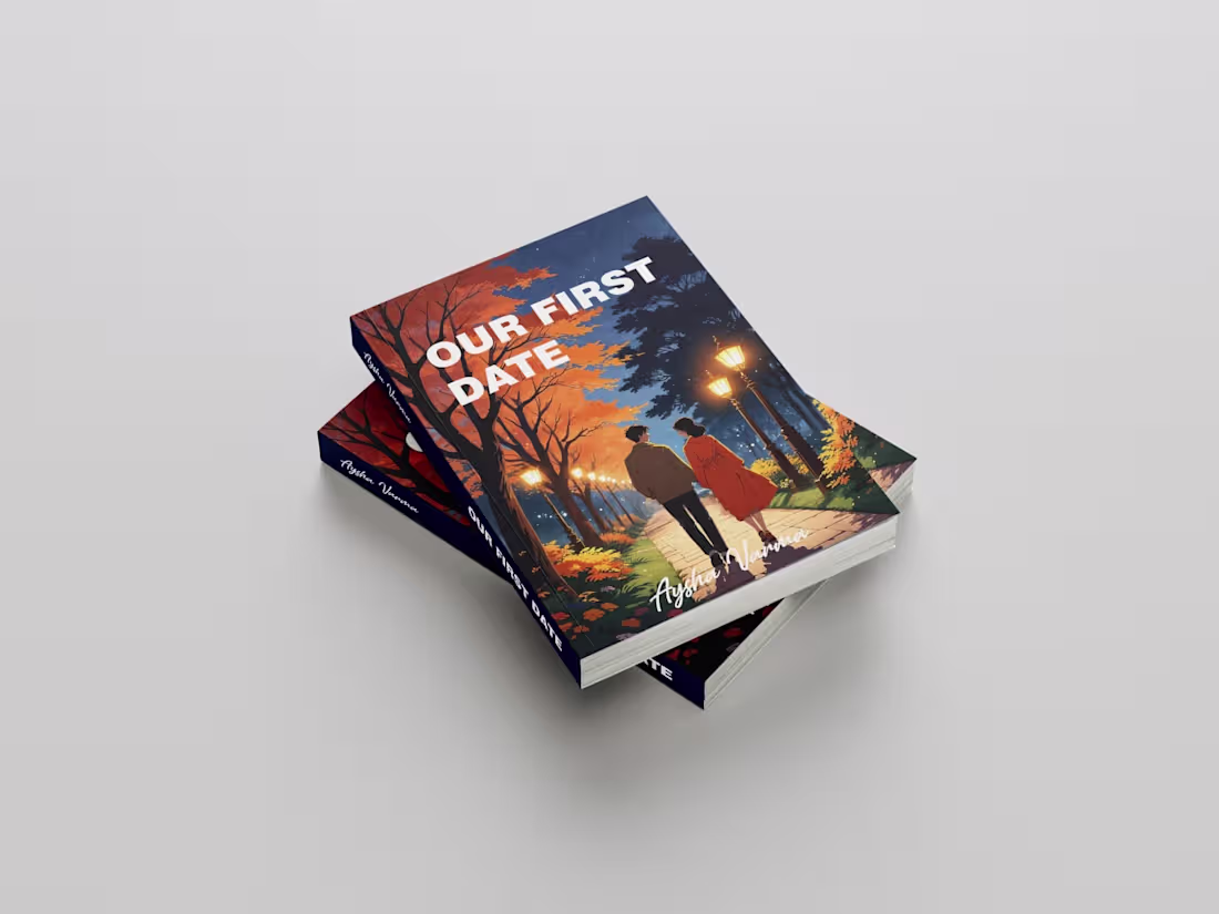 Cover image for Our First Date Book Cover Design