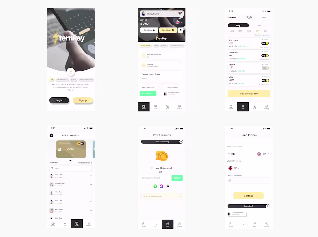 Cover image for P2P Currency Exchange App Design