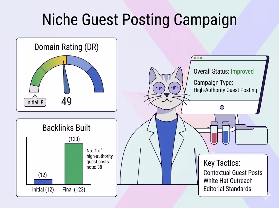 Cover image for Niche Guest Posting Campaign —