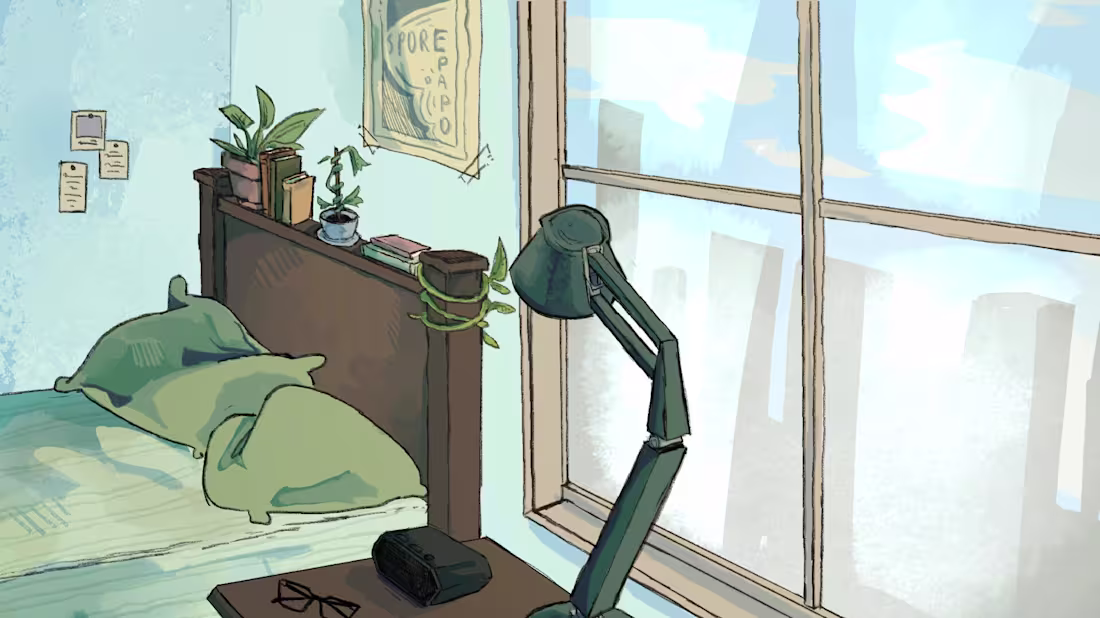 Cover image for some background paintings and a