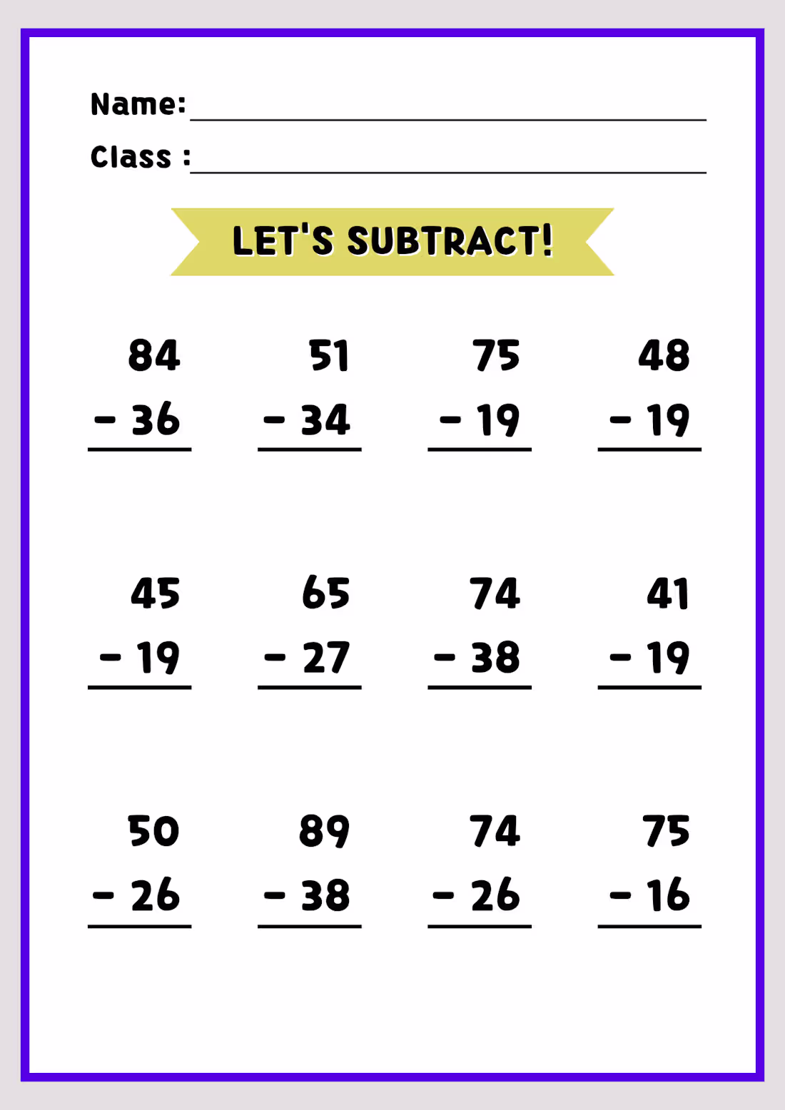 Cover image for Maths worksheet for kids