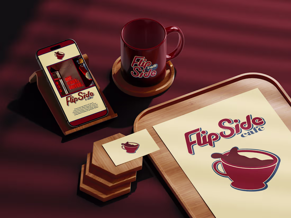 Cover image for FlipSide Cafe: Logo and Brand