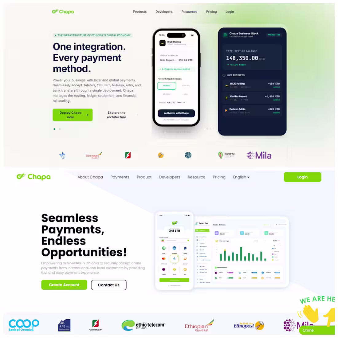 Cover image for Chapa: Concept Redesign of Ethiopia's Leading Payment Platform