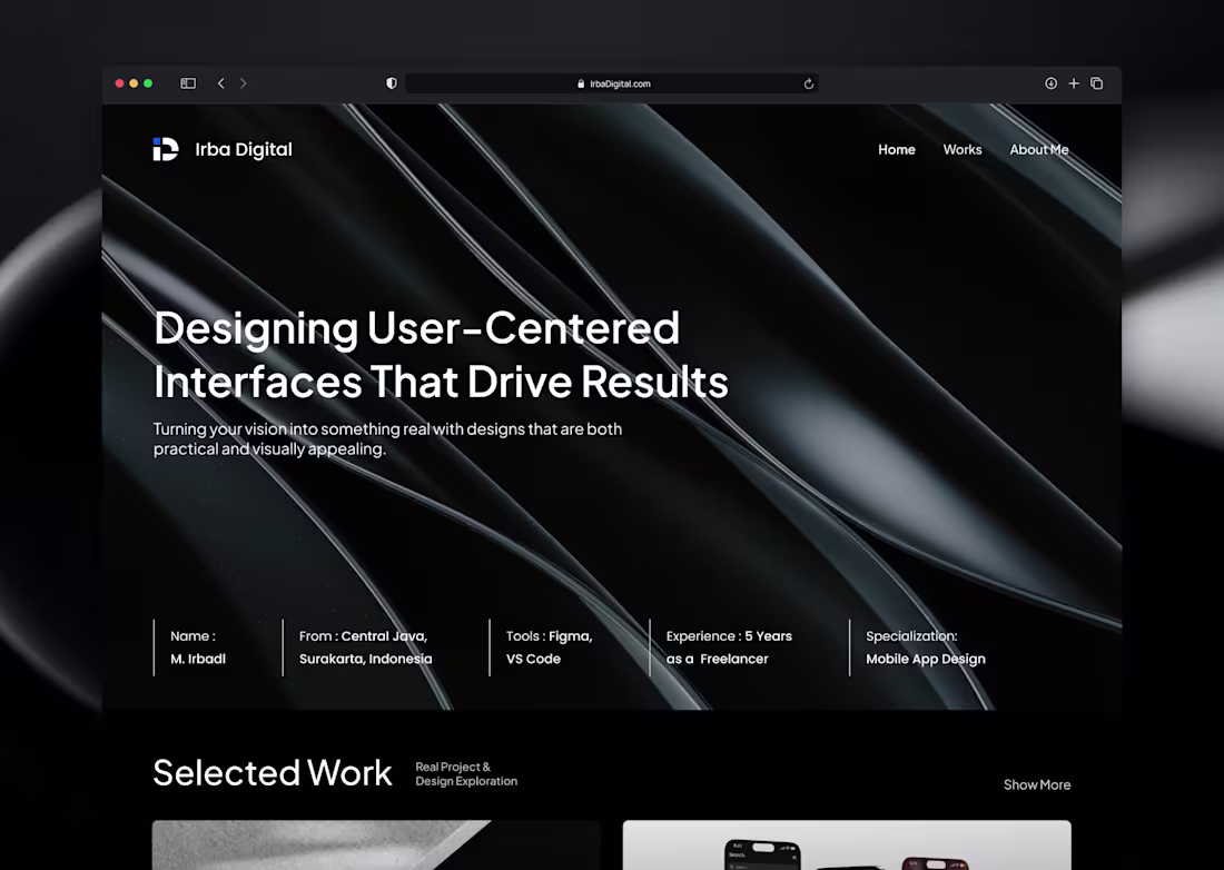 Cover image for Portfolio Website Design