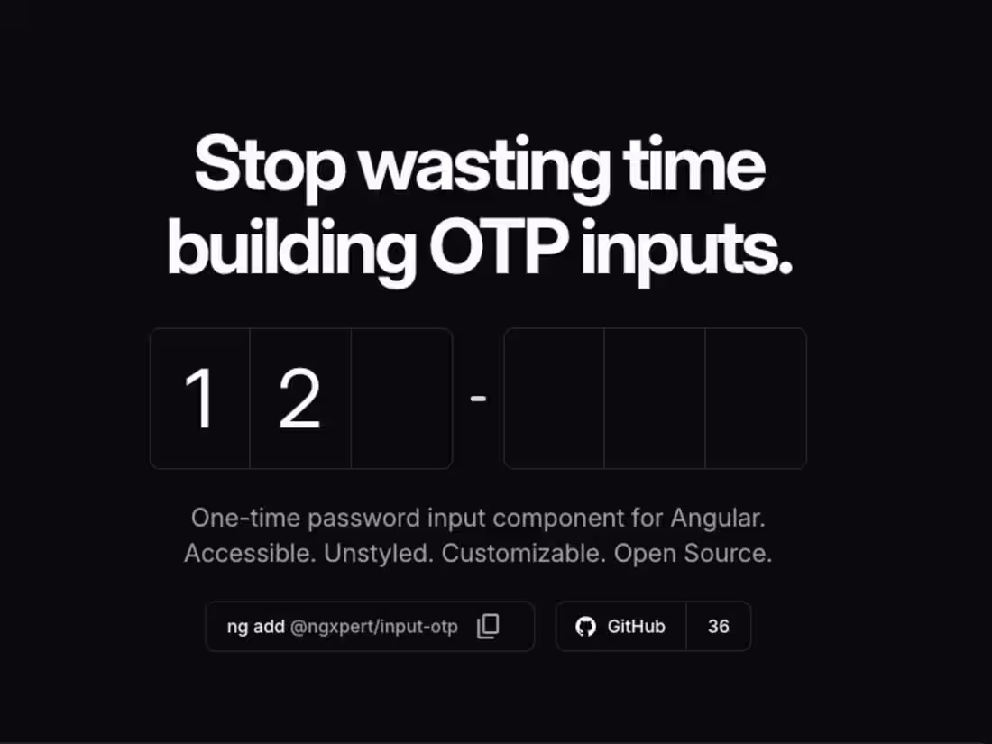 Cover image for ngxpert/input-otp