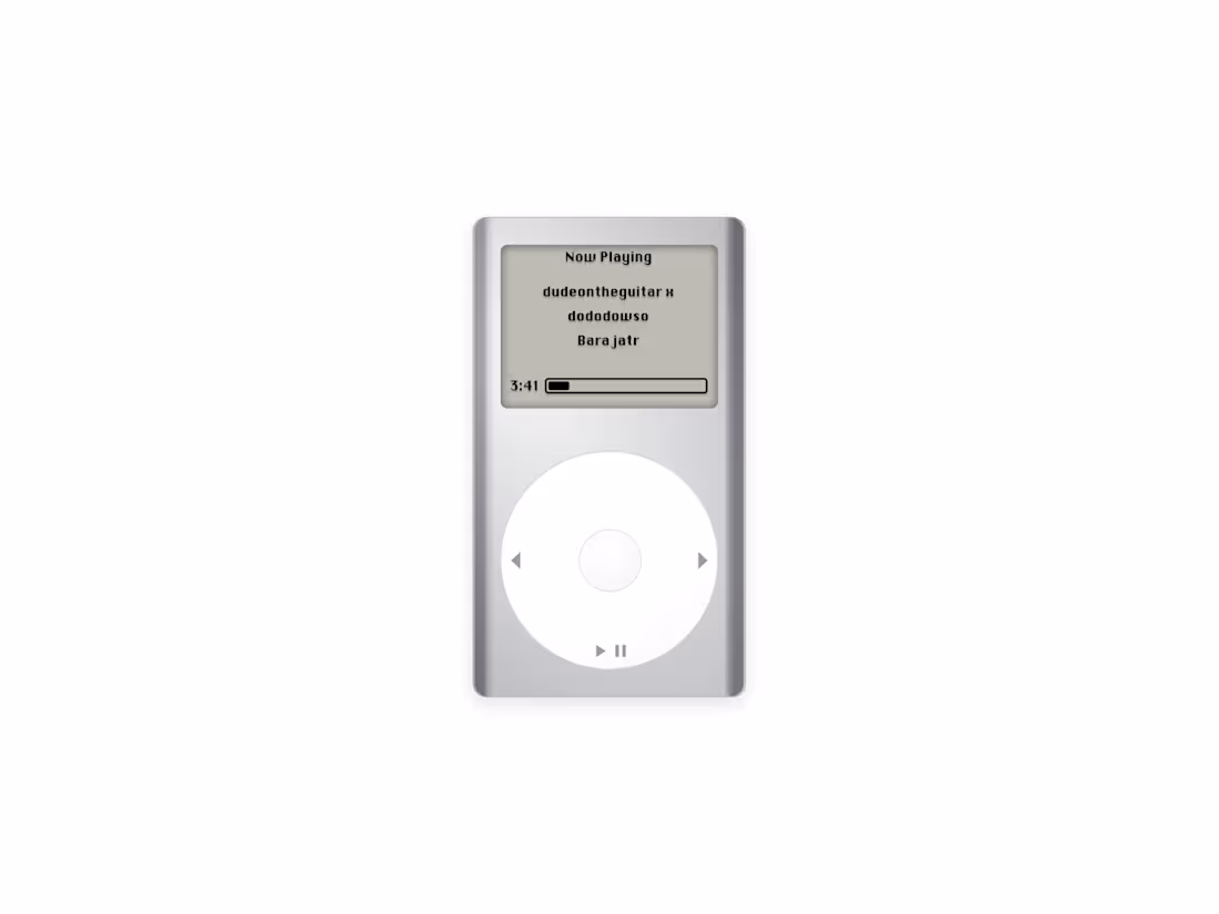Cover image for Turned the iPod from my