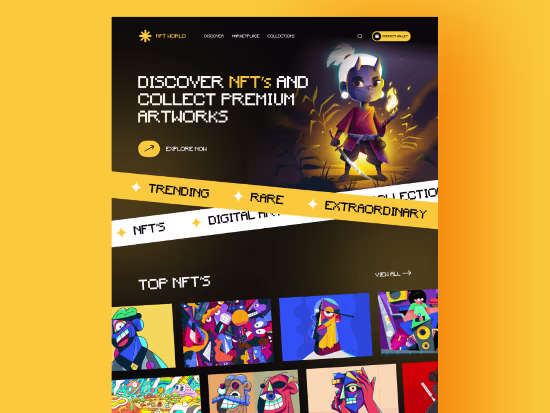 Cover image for NFT Landing Page
