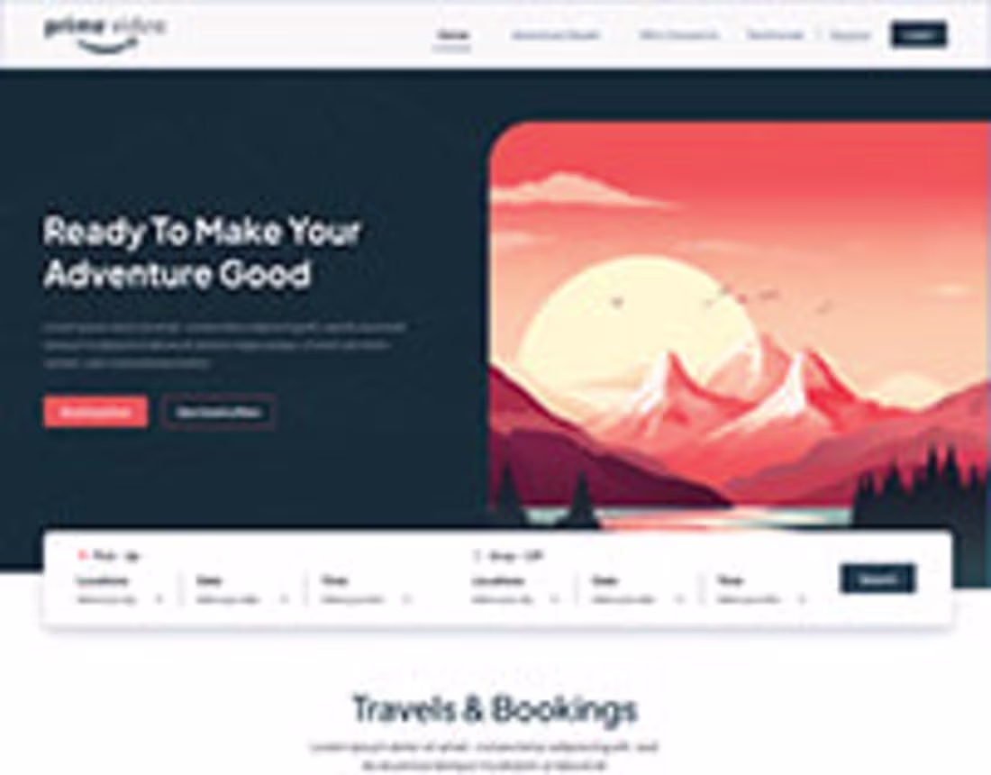Cover image for Adventure Landing Page